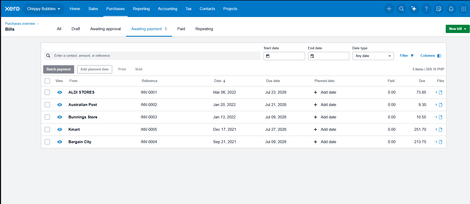 Receipt and Invoice Management