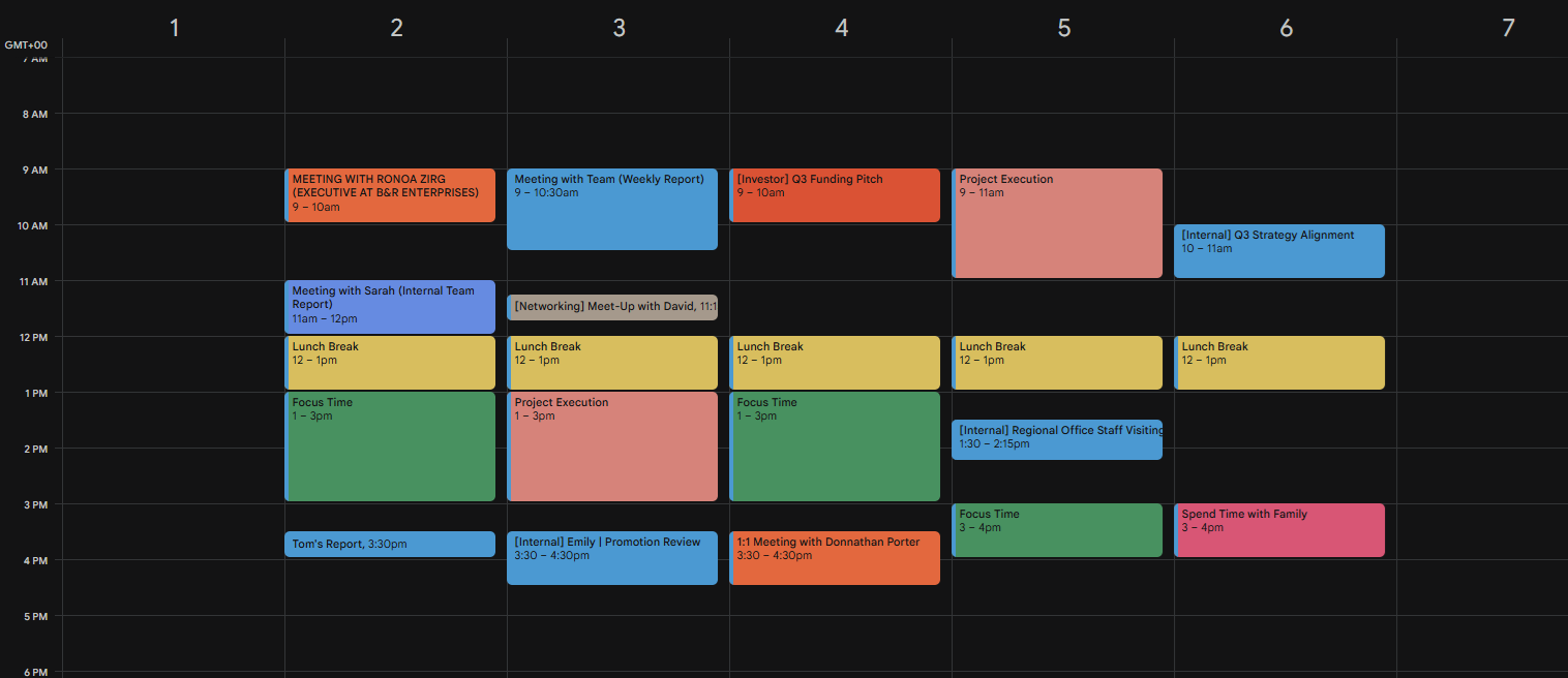 Calendar Management
